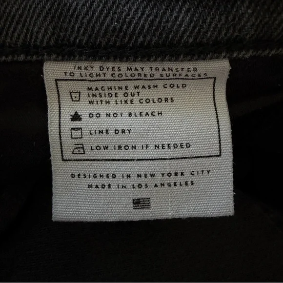 AYR The Yes Yes Yes High Rise in Black Licorice Size 29 - Picture 7 of 7